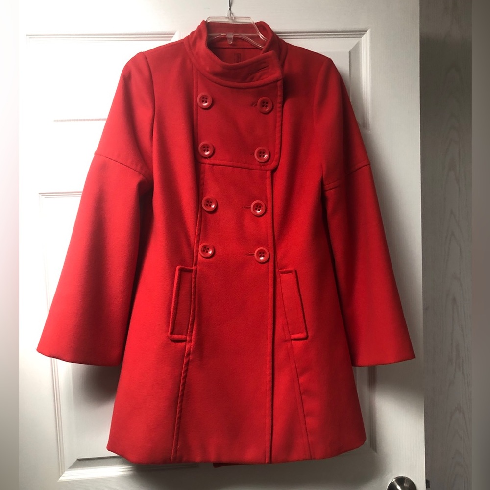 5|48 Saks Fith Avenue Peacoat - Red